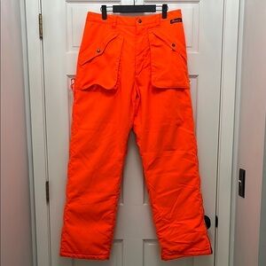Mount'n Prairie Blaze Orange Double Zippered Legs Insulated Pants - Size Medium